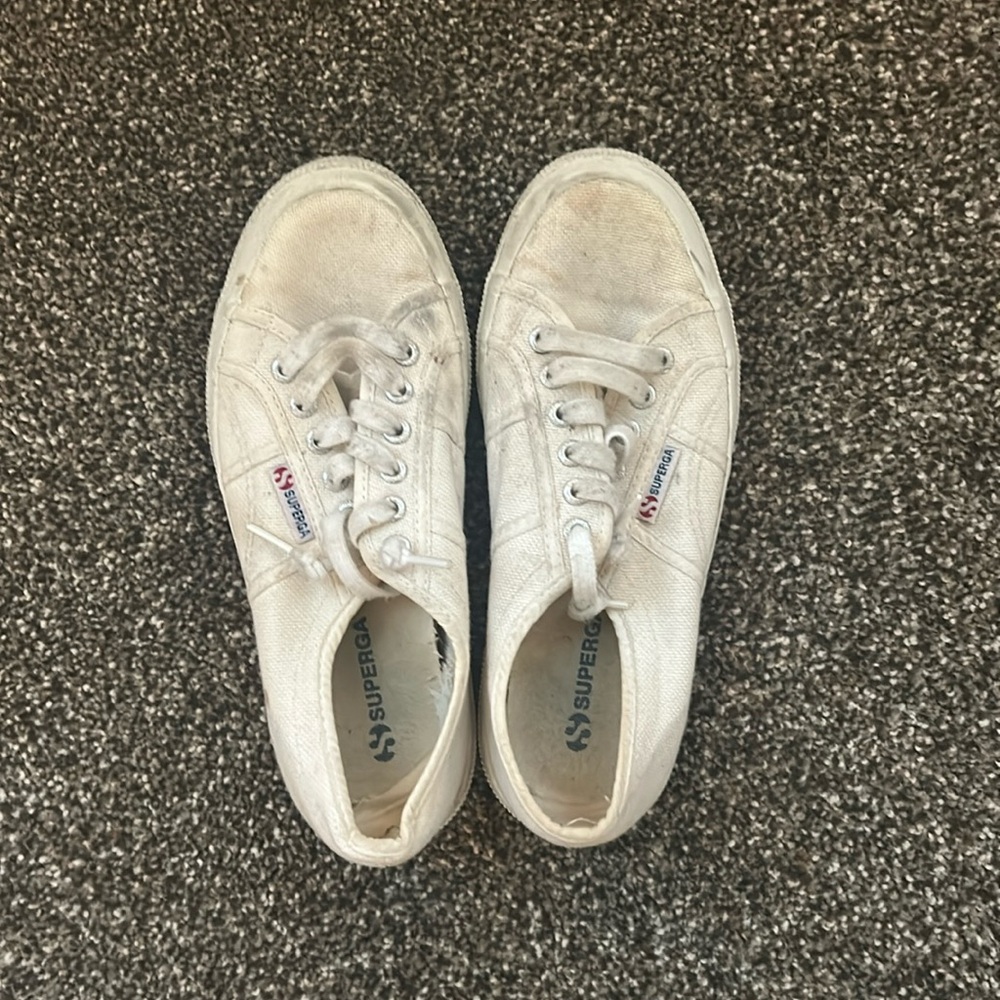 Superga size 9 white sneakers